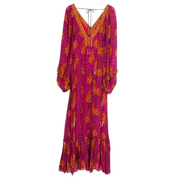 FARM Rio Pink and Orange Maxi Dress - Picture 8 of 13